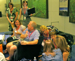 Twitterer's connecting at a conference