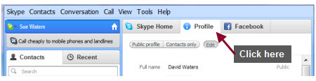 Changing your profile information Changing your profile information