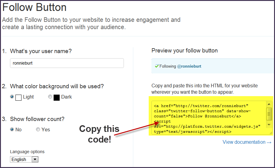 Adding the NEW twitter follow button and other twitter widgets to your blog  – The Edublogger