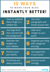 10 Ways To Instantly Make Your Blog Better! – The Edublogger